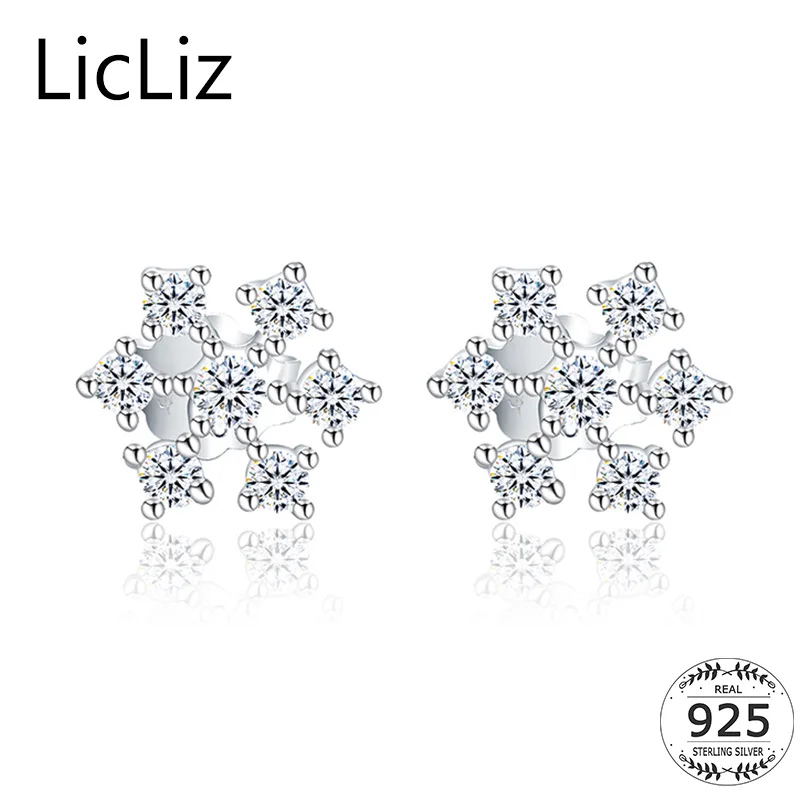 LicLiz 925 Sterling Silver Snowflake Stud Earrings for Women Hollow Earring Post Cubic Zirconia Flower Studs White Gold LE0376
LicLiz 925 Sterling Silver Snowflake Stud Earrings for Women Hollow Earring Post Cubic Zirconia Flower Studs White Gold LE0376