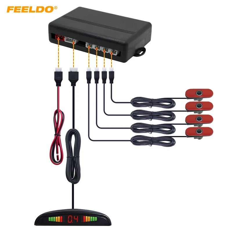 FEELDO Car LED Display 4pcs 16.5mm Original Sensors Reverse Backup Radar System Parking Sensor System #HQ1346
FEELDO Car LED Display 4pcs 16.5mm Original Sensors Reverse Backup Radar System Parking Sensor System #HQ1346