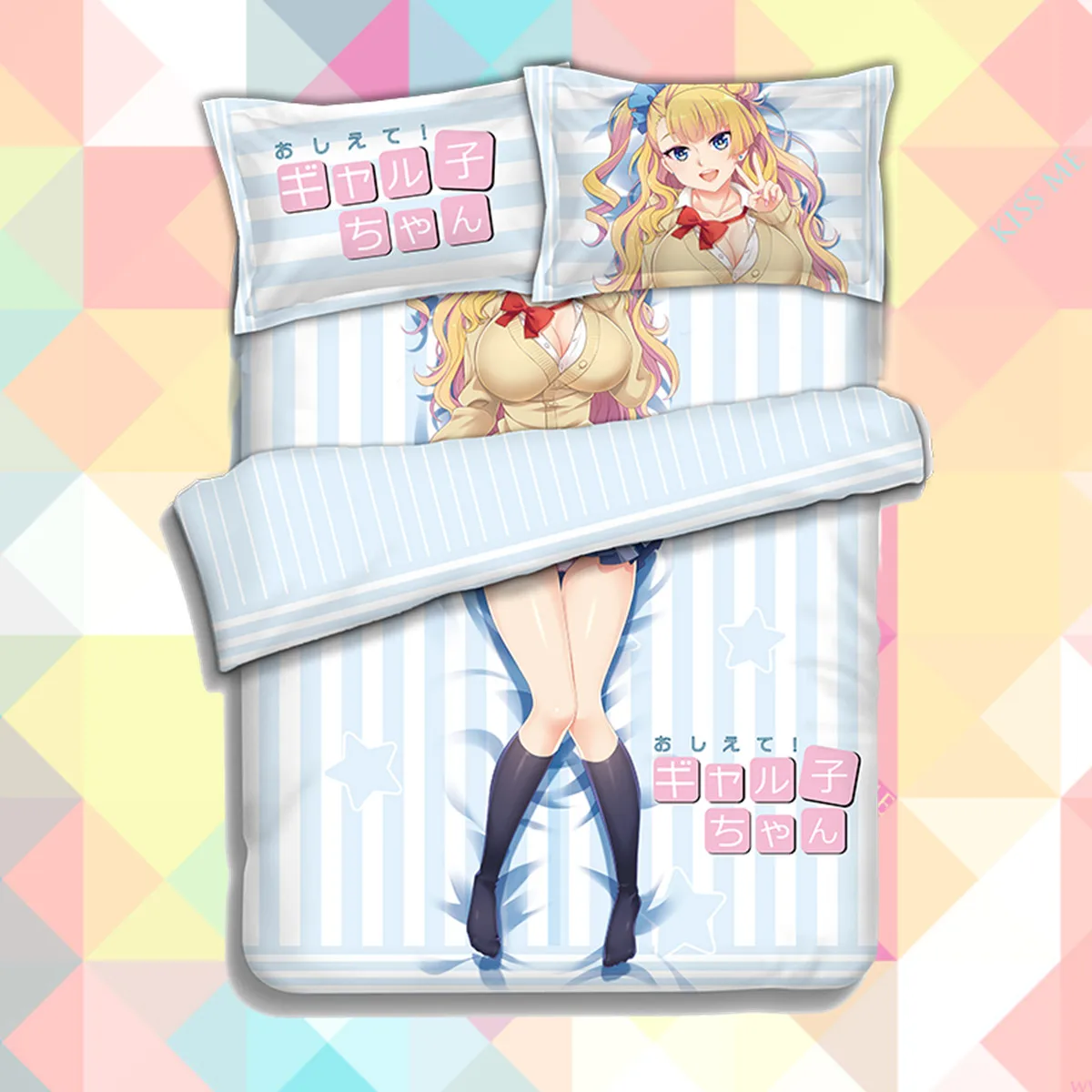 Аниме мультфильм Oshiete! Комплект мягкого постельного белья Galko-chan с принтом и наволочками, простыня, пододеяльник, комплект из 4 предметов 201600202 
Аниме мультфильм Oshiete! Комплект мягкого постельного белья Galko-chan с принтом и наволочками, простыня, пододеяльник, комплект из 4 предметов 201600202