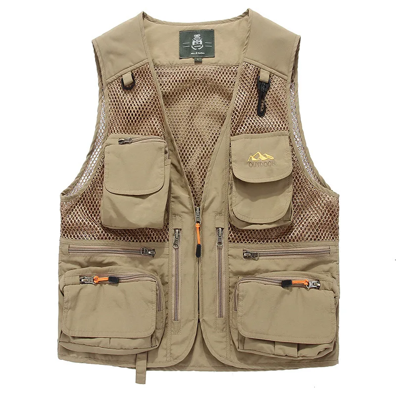 Summer Vest Men New Brand Casual Vest with Many Pockets Mesh Sleeveless Jacket Waist Colete Plus Size 5XL
Summer Vest Men New Brand Casual Vest with Many Pockets Mesh Sleeveless Jacket Waist Colete Plus Size 5XL