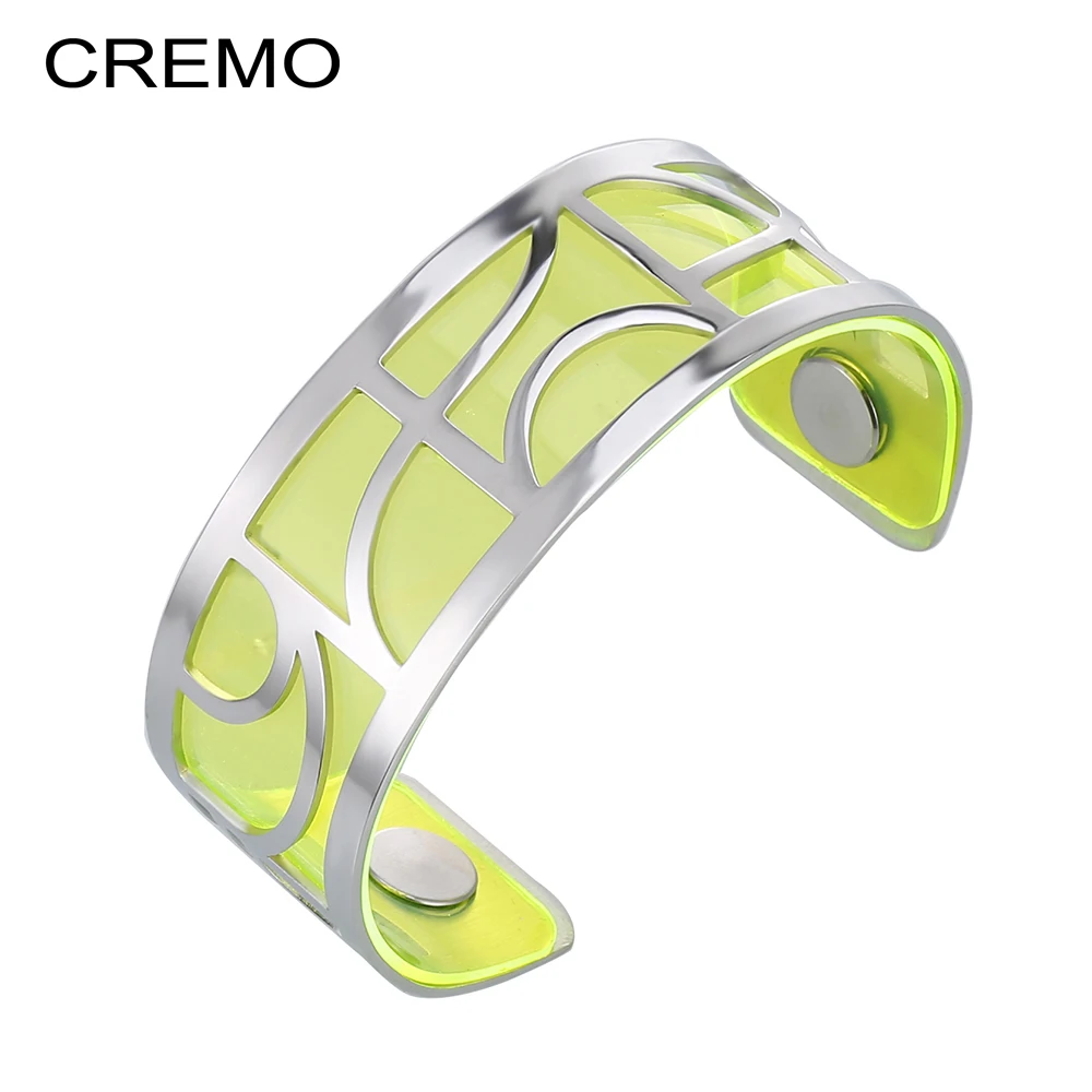 Cremo Manchette Argent браслет из пвх & Браслеты Кожа изменение Браслет манжета женские