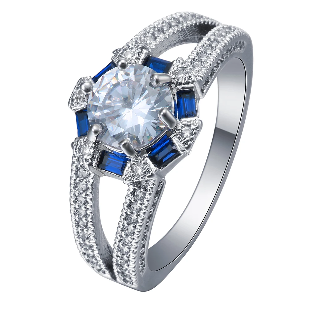 UFOORO chinese tradional gossip Rings silver color jewelry band classic hollow royal blue rectangle cubic zircon women Ring
UFOORO chinese tradional gossip Rings silver color jewelry band classic hollow royal blue rectangle cubic zircon women Ring