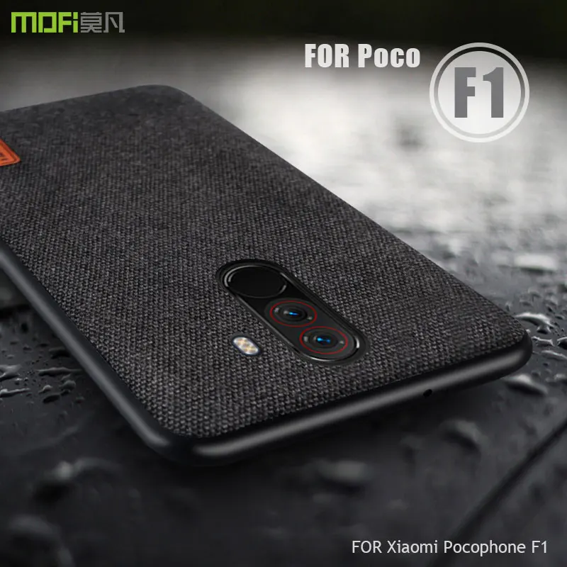 Чехол Pocophone F1 для Xiaomi MOFi чехол из ткани Poco Global с силиконовым краем и полным