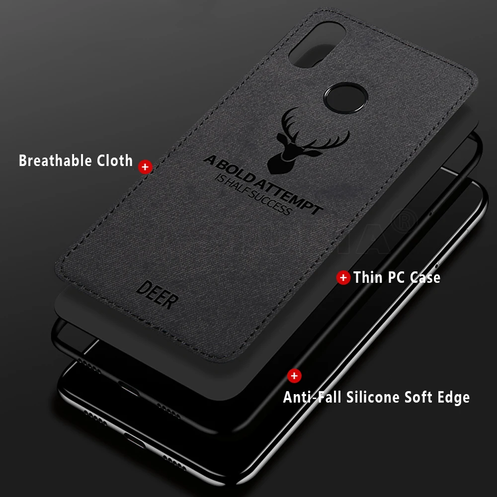 Phone Case For Xiaomi Mi A2 Lite Cloth Deer Cover Xiomi MI 8 SE Explorer Max 3 MIX2S Redmi Note 6 Pro |