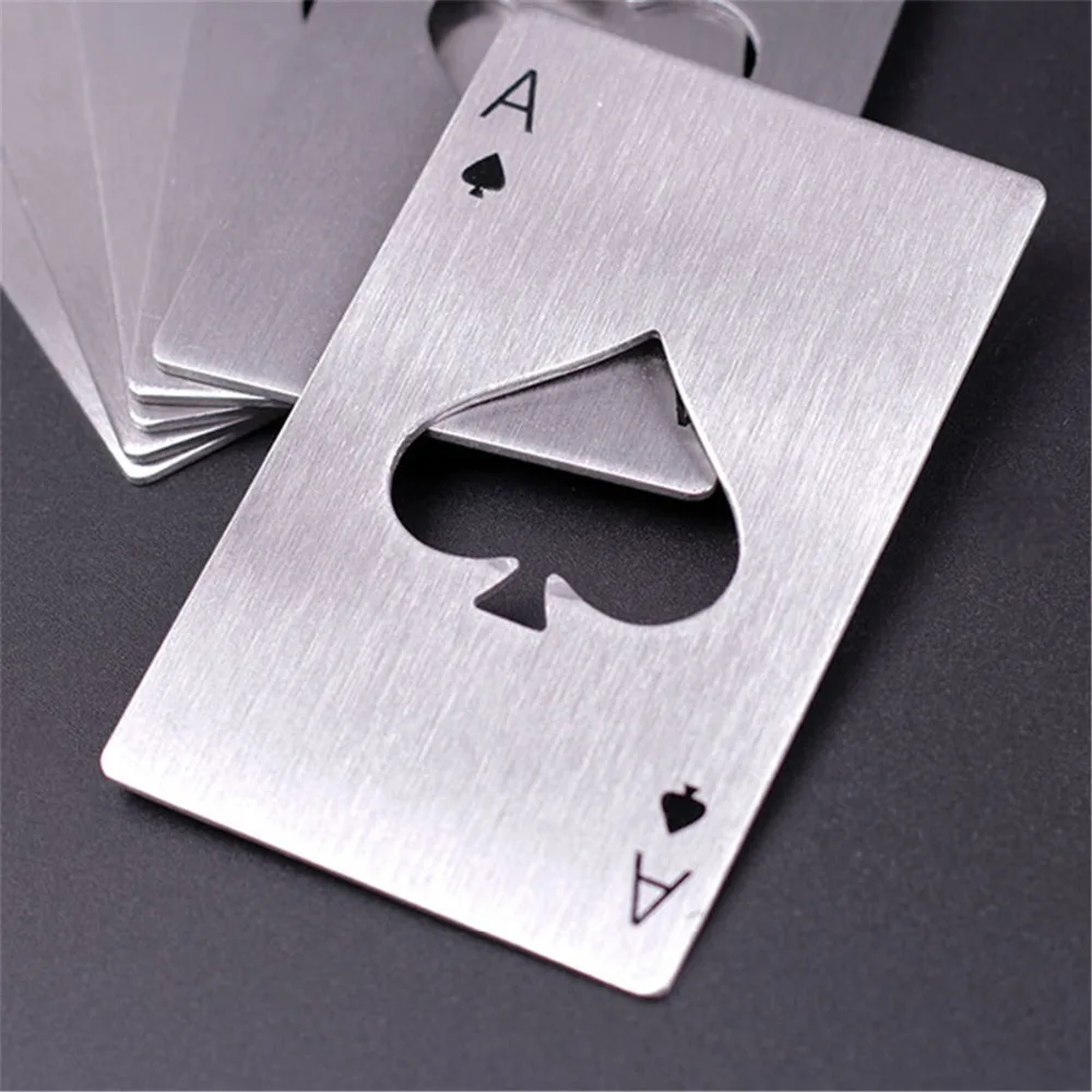 Creative Stainless Steel Bottle Opener Portable Poker Wallet Card Shape Beer Bottle Can Opener Abrelatas Abrebotellas Bar Tools
Creative Stainless Steel Bottle Opener Portable Poker Wallet Card Shape Beer Bottle Can Opener Abrelatas Abrebotellas Bar Tools