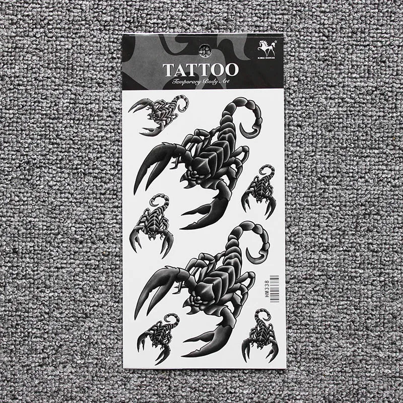 Black sexy scorpion tattoo Body Art Waterproof fake sexy For Woman Flash TemporaryTattoo Stickers 10*20CM KD338
Black sexy scorpion tattoo Body Art Waterproof fake sexy For Woman Flash TemporaryTattoo Stickers 10*20CM KD338