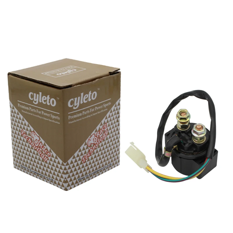 Cyleto Starter Relay Solenoid for HONDA ATC200 Big Red 82-85/ TRX200 1984 / TRX300 88-08/ TRX400 TRX400EX / Sport Trax 99-07
Cyleto Starter Relay Solenoid for HONDA ATC200 Big Red 82-85/ TRX200 1984 / TRX300 88-08/ TRX400 TRX400EX / Sport Trax 99-07