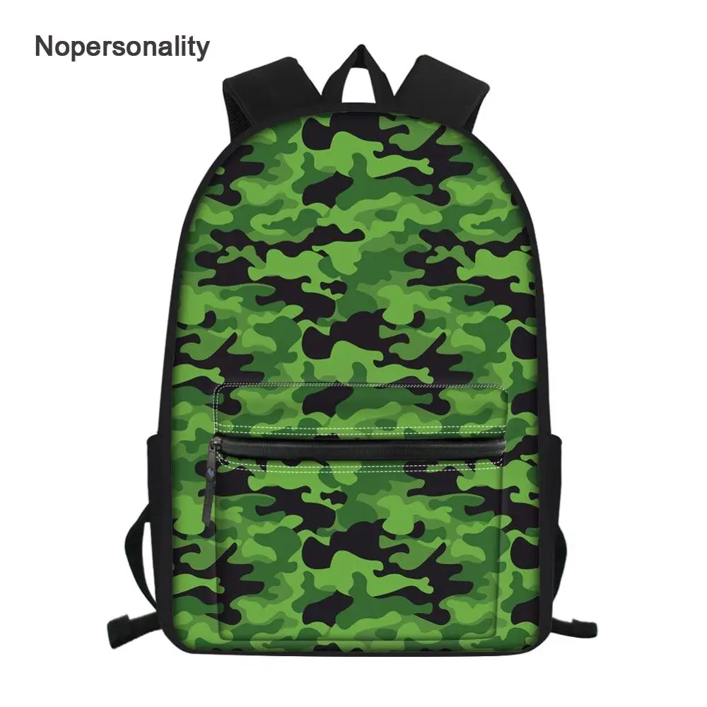 Nopersonality Camouflage Middle School Boys Backpack Classic Primary Junior Children Kids Bookbags Mochila Student Rucksack
Nopersonality Camouflage Middle School Boys Backpack Classic Primary Junior Children Kids Bookbags Mochila Student Rucksack
