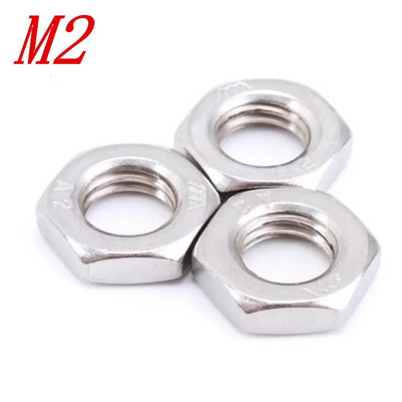 500pcs M2 DIN439 304 Stainless Steel Hexagonal Nut Thin Hex Nuts
500pcs M2 DIN439 304 Stainless Steel Hexagonal Nut Thin Hex Nuts
