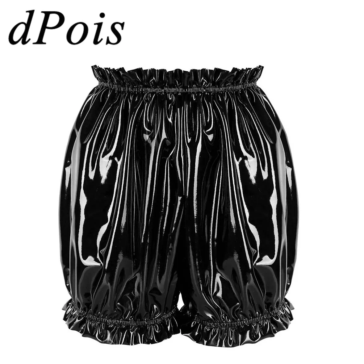 Women Female Fashion Wet Look Patent Leather Shorts Hem Ruffled Booty Shorts Sexy Clubwear Stage Dance Costumes Hot Shorts
Women Female Fashion Wet Look Patent Leather Shorts Hem Ruffled Booty Shorts Sexy Clubwear Stage Dance Costumes Hot Shorts