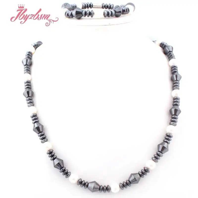 Black (No Magnetic) Hematite Natural Stone Beads For Woman Tribal Fashion Jewellery Necklace 21"Bracelet 7" 1 Set Free Shipping
Black (No Magnetic) Hematite Natural Stone Beads For Woman Tribal Fashion Jewellery Necklace 21"Bracelet 7" 1 Set Free Shipping