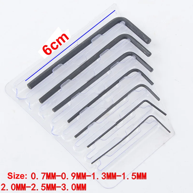 7PCS/Set Hex Screwdriver Torque Wrench Ratchet Mini L Shape Allen Keys Wrenches Set 0.7/0.9/1.3/1.5/2/2.5/3mm
7PCS/Set Hex Screwdriver Torque Wrench Ratchet Mini L Shape Allen Keys Wrenches Set 0.7/0.9/1.3/1.5/2/2.5/3mm
