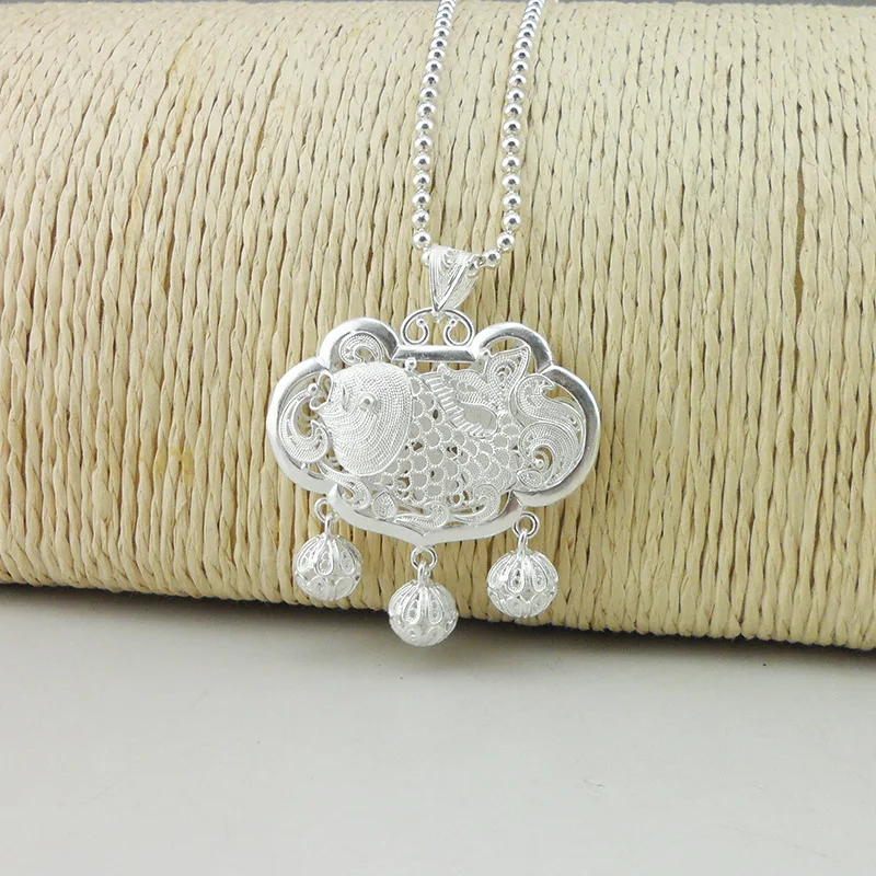 Bastiee Fish 999 Sterling Silver Pendant Lock Necklace Kids Jewelry Boy Girl Small Bells Pendants Vintage Handmade Ethnic Baby
Bastiee Fish 999 Sterling Silver Pendant Lock Necklace Kids Jewelry Boy Girl Small Bells Pendants Vintage Handmade Ethnic Baby