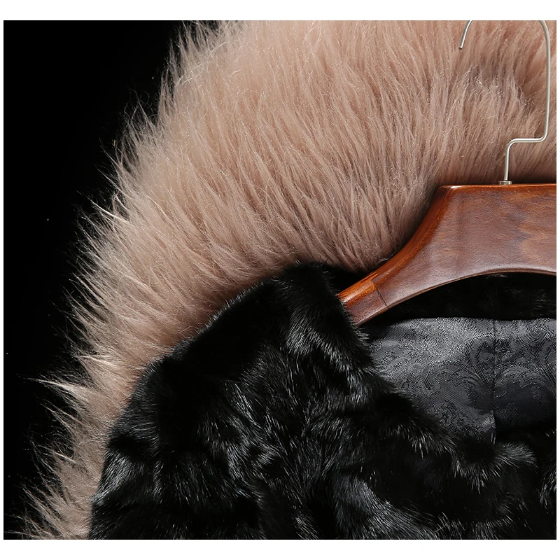 Elegant 2019 winter natural mink fur coat women black color medium long real mink fur jacket outerwear new arrival
Elegant 2019 winter natural mink fur coat women black color medium long real mink fur jacket outerwear new arrival
