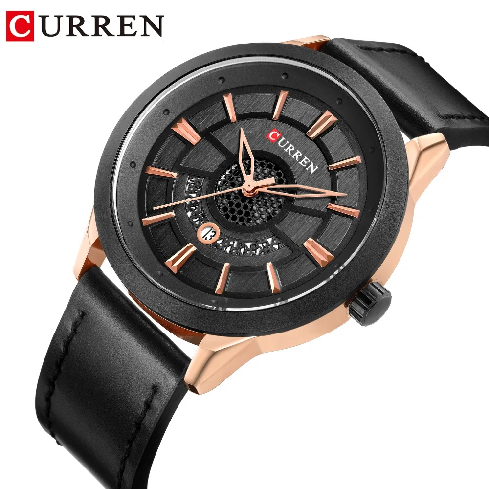 CURREN 2019 Fashion Men's Watch Casual Calendar Waterproof Wristwatch With Black Leather Clock Military Male Quartz Watch
CURREN 2019 Fashion Men's Watch Casual Calendar Waterproof Wristwatch With Black Leather Clock Military Male Quartz Watch