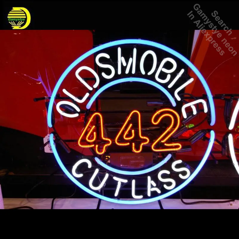 OLDSMOBI CUTLASS 442 neon Signs Glass Tube neon lights Recreation Windows Iconic Neon Light signs for sale custom LOGO
OLDSMOBI CUTLASS 442 neon Signs Glass Tube neon lights Recreation Windows Iconic Neon Light signs for sale custom LOGO