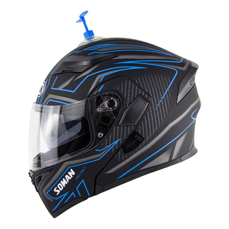 Motorcycle Full Face Helmet Blue Casque Moto Biker ABS Motocross Helmet Capacete Dual Lens ECE Casco Moto Personality Decoration
Motorcycle Full Face Helmet Blue Casque Moto Biker ABS Motocross Helmet Capacete Dual Lens ECE Casco Moto Personality Decoration