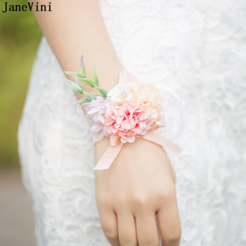 JaneVini Elegant Artificial Silk Pink Rose Flower Groom Boutonniere Bridal Wrist Corsage Hand Wedding Flowers Party Accessories
JaneVini Elegant Artificial Silk Pink Rose Flower Groom Boutonniere Bridal Wrist Corsage Hand Wedding Flowers Party Accessories