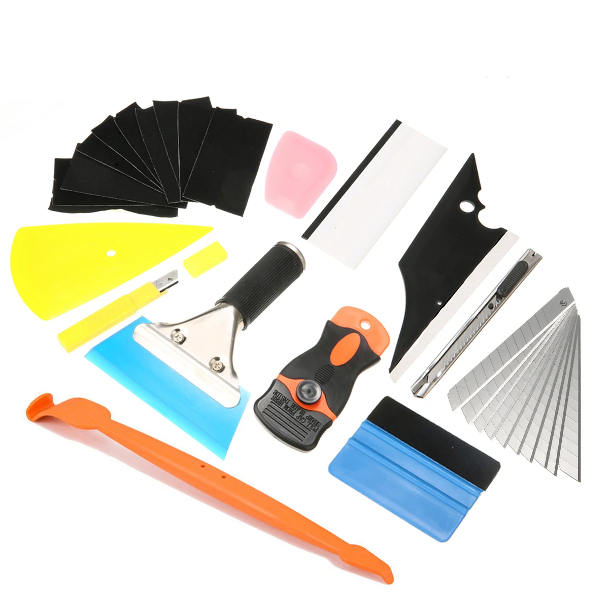 28pcs Car Window Tint Wrap Vinyl Film Apply Tool Kit Squeegee Scraper For Windows Mirrors Flat Surfaces
28pcs Car Window Tint Wrap Vinyl Film Apply Tool Kit Squeegee Scraper For Windows Mirrors Flat Surfaces