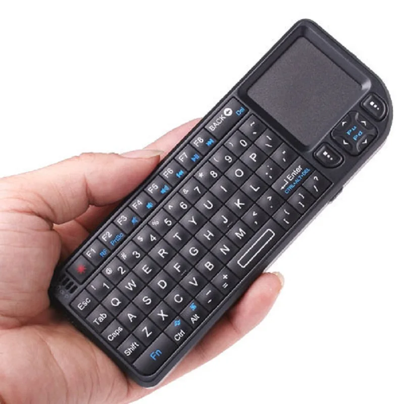 Акция Новая беспроводная мини-клавиатура 2 4G с тачпадом и подсветкой для Smart TV Samsung