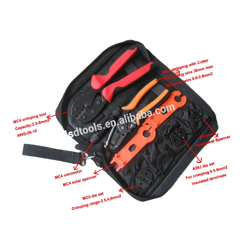 LY-K2546B High quality LSD combination tool kit with cable crimper cable cutter die sets
LY-K2546B High quality LSD combination tool kit with cable crimper cable cutter die sets