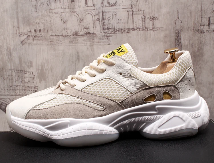 Stephoes New Arrival Brand Men Air Mesh Casual Shoes Summer Leather Breathable Thick Bottom Leisure Sneakers Male Board Shoes
Stephoes New Arrival Brand Men Air Mesh Casual Shoes Summer Leather Breathable Thick Bottom Leisure Sneakers Male Board Shoes