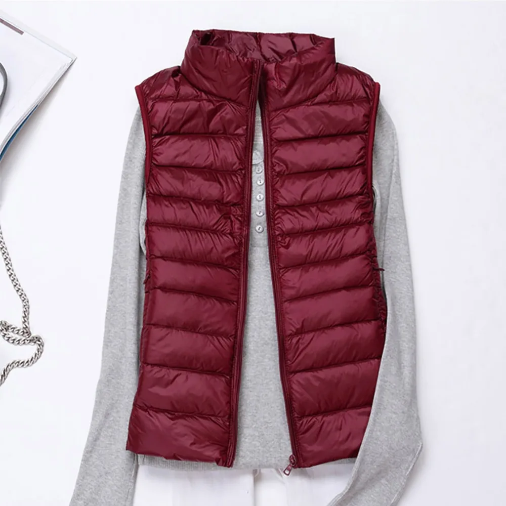 2018 New Winter Sleeveless Jacket Women 90% white duck down women winter Ultra Light Duck Coat Brand Female cloth coat brand
2018 New Winter Sleeveless Jacket Women 90% white duck down women winter Ultra Light Duck Coat Brand Female cloth coat brand