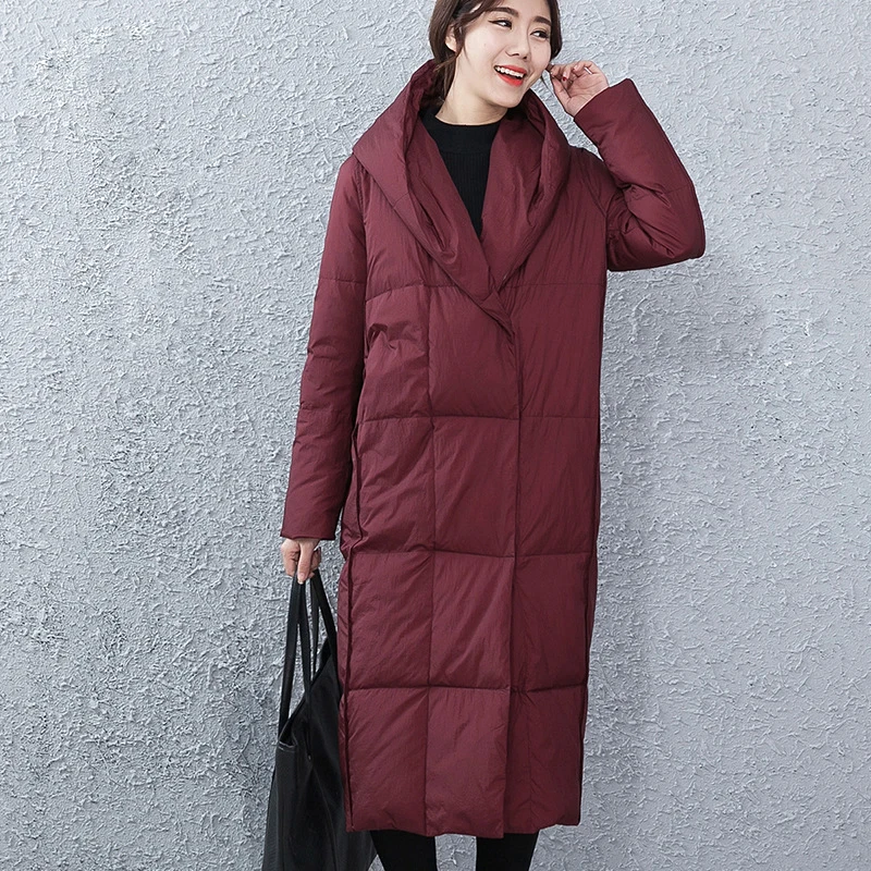 Women X-Long Hooded Down Parka White Duck Down Jacket 2018 Winter Thicken Solid Casual Down Coat M/L
Women X-Long Hooded Down Parka White Duck Down Jacket 2018 Winter Thicken Solid Casual Down Coat M/L