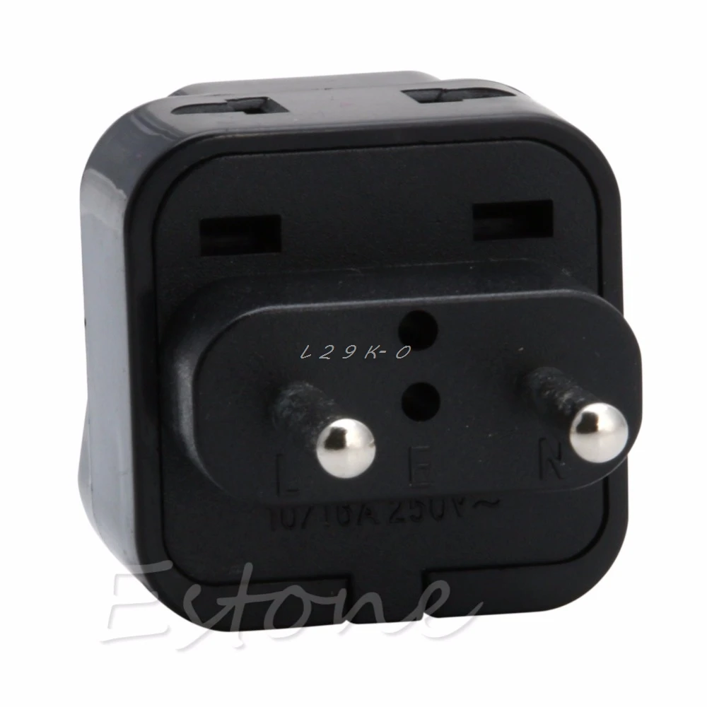 1 PC Universal UK/US/EU/AU to EU EUROPE Plug Travel Power Adapter Splitter converter
1 PC Universal UK/US/EU/AU to EU EUROPE Plug Travel Power Adapter Splitter converter