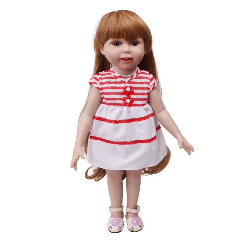 Dolls clothes American red stripe dress toy accessories fit 18 inch Girl and 43 cm baby c588
Dolls clothes American red stripe dress toy accessories fit 18 inch Girl and 43 cm baby c588