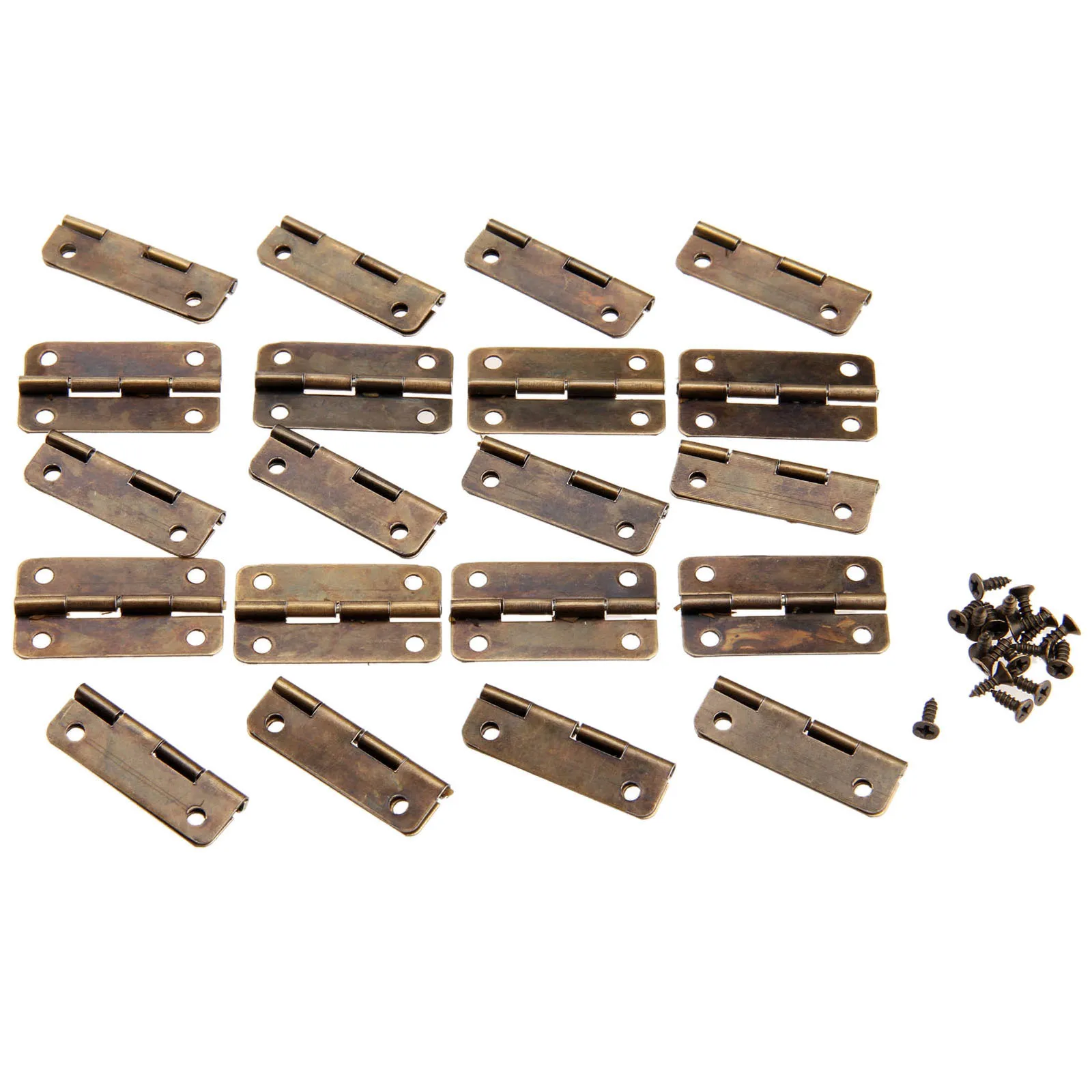 20 шт 30x17mm старинный Бронзовый Шкаф Петли для гробов мебельная фурнитура ящик