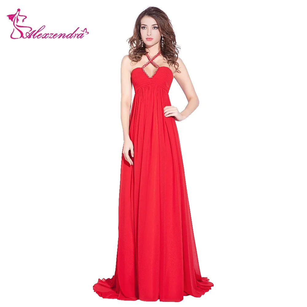 Alexzendra Red Chiffon Halter Up Beads A Line Long Prom Dresses Customize Special Party Gowns
Alexzendra Red Chiffon Halter Up Beads A Line Long Prom Dresses Customize Special Party Gowns