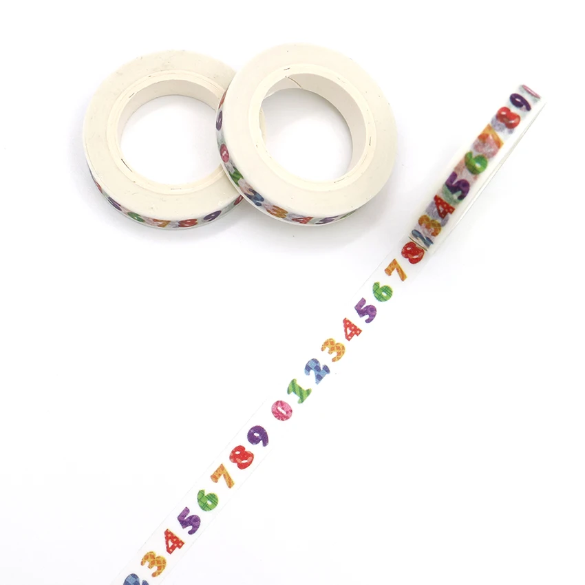 10m*8mm Creative Colorful Digital Washi Tape High Sticky Masking Tape Office Supply Hand Tear Adhesive Paper Tape DIY Book Diary
10m*8mm Creative Colorful Digital Washi Tape High Sticky Masking Tape Office Supply Hand Tear Adhesive Paper Tape DIY Book Diary