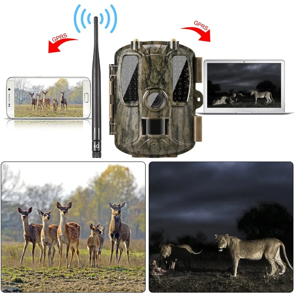 Охотничья камера 4G фотоловушка с GPS LTE инфракрасная для охоты цифровая дикой