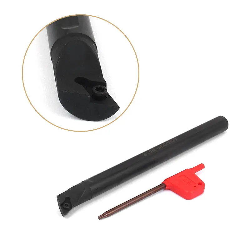 S12M-SDQCR07 Screw Internal Turning Tool Boring Bar CNC Turning Holder Metal Tools with T8 Wrench for CCMT060204 CCMT060202
S12M-SDQCR07 Screw Internal Turning Tool Boring Bar CNC Turning Holder Metal Tools with T8 Wrench for CCMT060204 CCMT060202