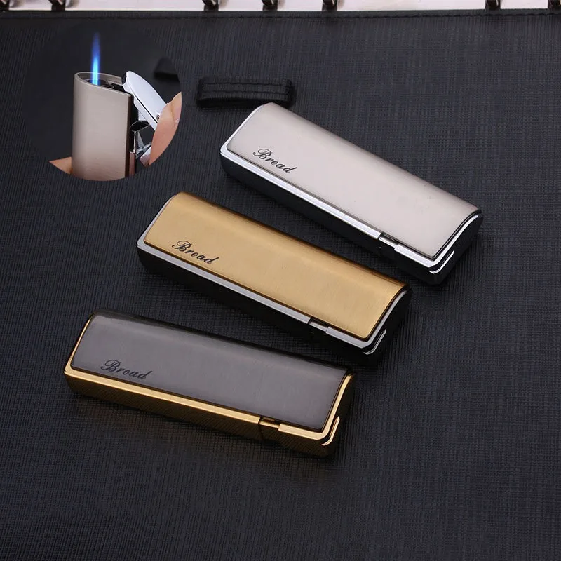 Long Strip Portable Ultra-thin Plating Metal Gas Lighter Inflatable Windproof Straight Cigarette Lighter
Long Strip Portable Ultra-thin Plating Metal Gas Lighter Inflatable Windproof Straight Cigarette Lighter