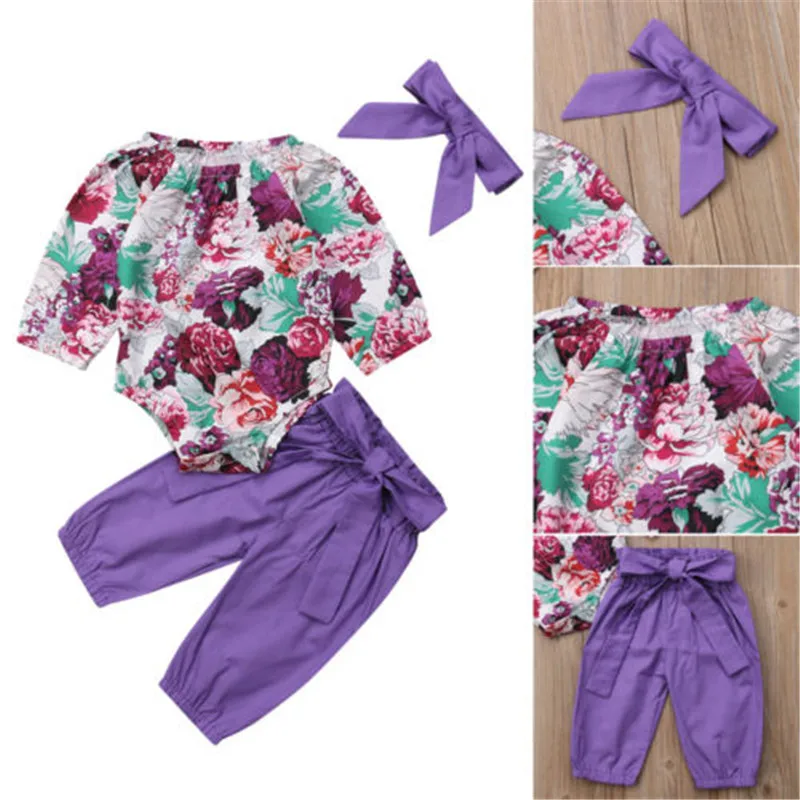 CANIS Infant Baby Girl 3Pcs Sets Long Sleeve Floral Romper Tops+Bow Pants+Headband Autumn Winter Casual Clothes Outfit
CANIS Infant Baby Girl 3Pcs Sets Long Sleeve Floral Romper Tops+Bow Pants+Headband Autumn Winter Casual Clothes Outfit