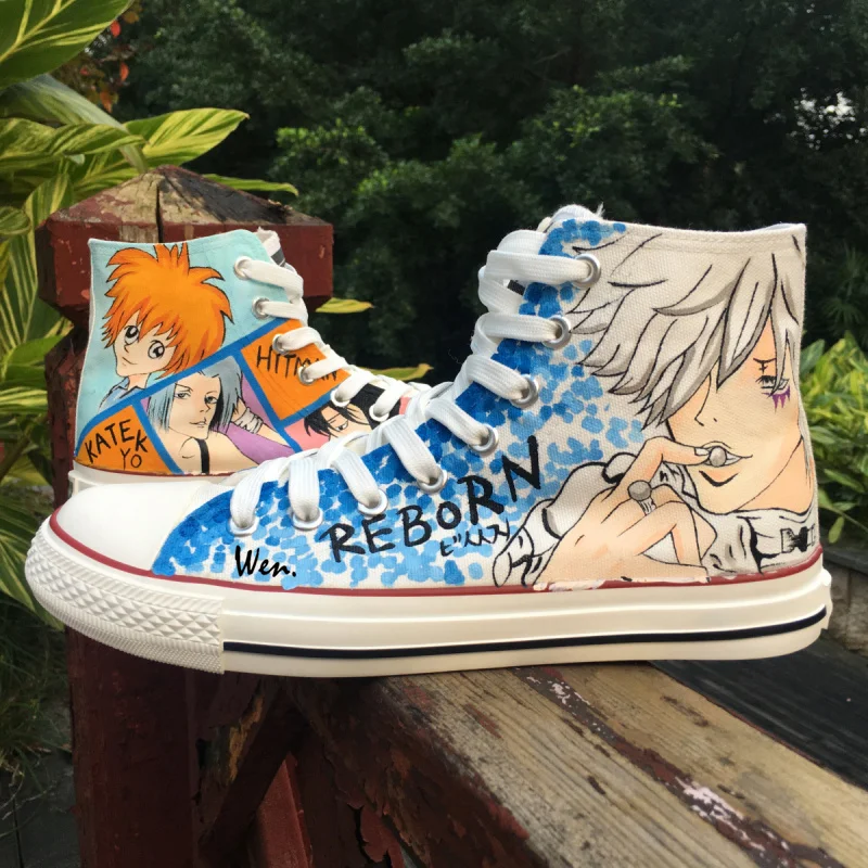 Wen Anime Hand Painted Shoes Design Custom Hitman Reborn Men Women's High Top Canvas Sneakers Birthday Gifts for Boys Girls
Wen Anime Hand Painted Shoes Design Custom Hitman Reborn Men Women's High Top Canvas Sneakers Birthday Gifts for Boys Girls