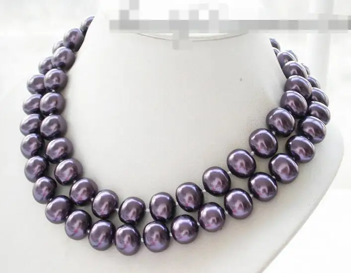 Песня voge Gem nanJ1323 фиолетовое яйцо жемчужное ожерелье с ракушками из южного моря |