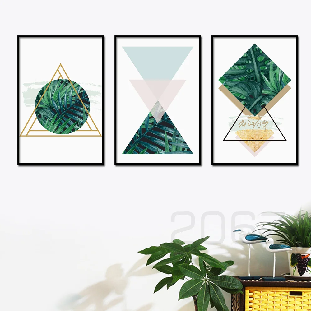 Abstract Geometry Green Leaf Plant Modern Nordic Posters And Prints Wall Art Canvas Painting Wall Pictures For Living Room Decor
Abstract Geometry Green Leaf Plant Modern Nordic Posters And Prints Wall Art Canvas Painting Wall Pictures For Living Room Decor
