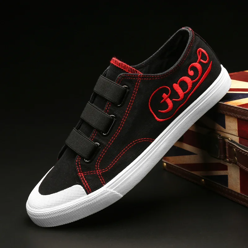 Low Top Men Canvas Shoes 2018 Summer New Embroidery Lazy Casual Shoes Flat Sneakers Korean Fashion Men's Shoes
Low Top Men Canvas Shoes 2018 Summer New Embroidery Lazy Casual Shoes Flat Sneakers Korean Fashion Men's Shoes