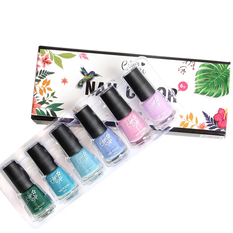 6pcs Nail Polish Gel Set DIY Art Long Lasting Waterproof Fashion Non-toxic For Women SSwell
6pcs Nail Polish Gel Set DIY Art Long Lasting Waterproof Fashion Non-toxic For Women SSwell