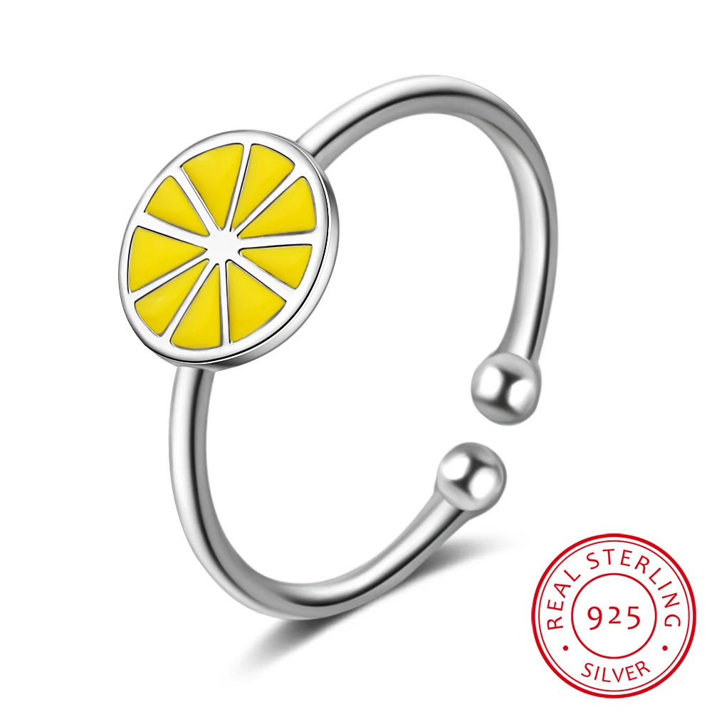 New 925 Simple Popular Cute Silver Fruit Lemon Shape Open Ring For Girls Student Kids Creative Style Fine Jewelry
New 925 Simple Popular Cute Silver Fruit Lemon Shape Open Ring For Girls Student Kids Creative Style Fine Jewelry