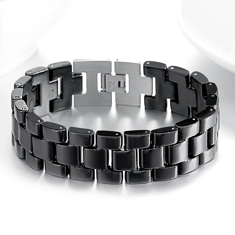 Top Quality Health Men Bracelet Bangle 316L Stainless Steel Jewelry Black Enamel Bracelets
Top Quality Health Men Bracelet Bangle 316L Stainless Steel Jewelry Black Enamel Bracelets
