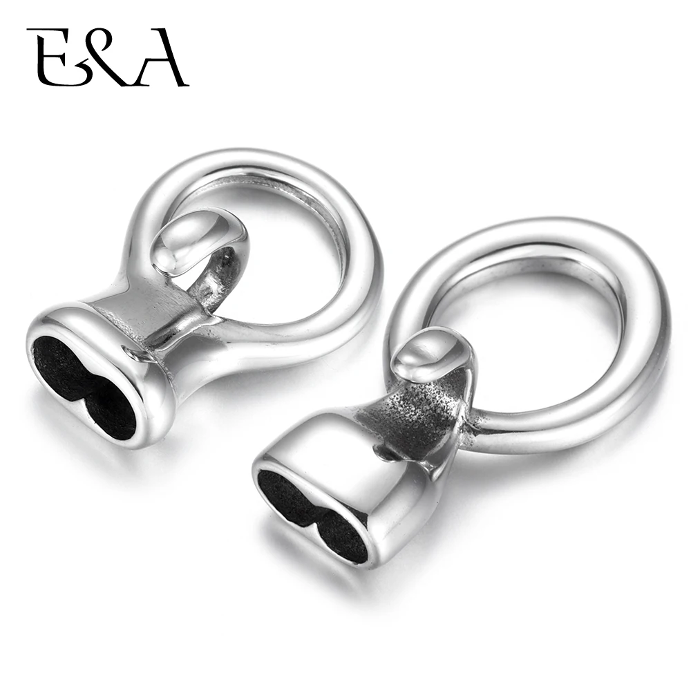 Stainless Steel End Cap Hook Double Hole 5mm Connector Leather Cord Toggle Clasp Bracelet Jewelry Making DIY Supplies Wholesale
Stainless Steel End Cap Hook Double Hole 5mm Connector Leather Cord Toggle Clasp Bracelet Jewelry Making DIY Supplies Wholesale