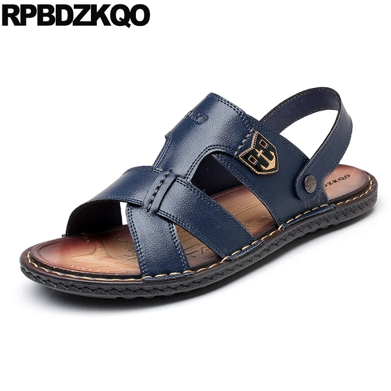 Water Beach Waterproof 2021 Men Sandals Leather Summer Toe Loop Strap Slides Black Shoes Fashion Breathable Blue Slippers Soft
Water Beach Waterproof 2021 Men Sandals Leather Summer Toe Loop Strap Slides Black Shoes Fashion Breathable Blue Slippers Soft