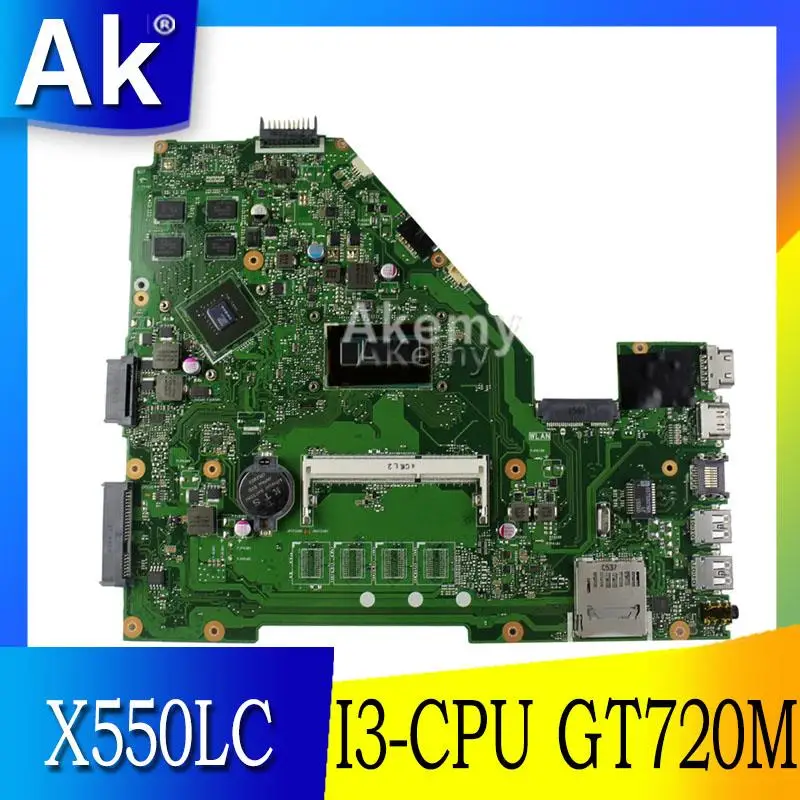 AK X550LC Laptop motherboard For Asus X550LC X550LD X550LN Test original mainboard NO RAM I3-CPU GT720M
AK X550LC Laptop motherboard For Asus X550LC X550LD X550LN Test original mainboard NO RAM I3-CPU GT720M