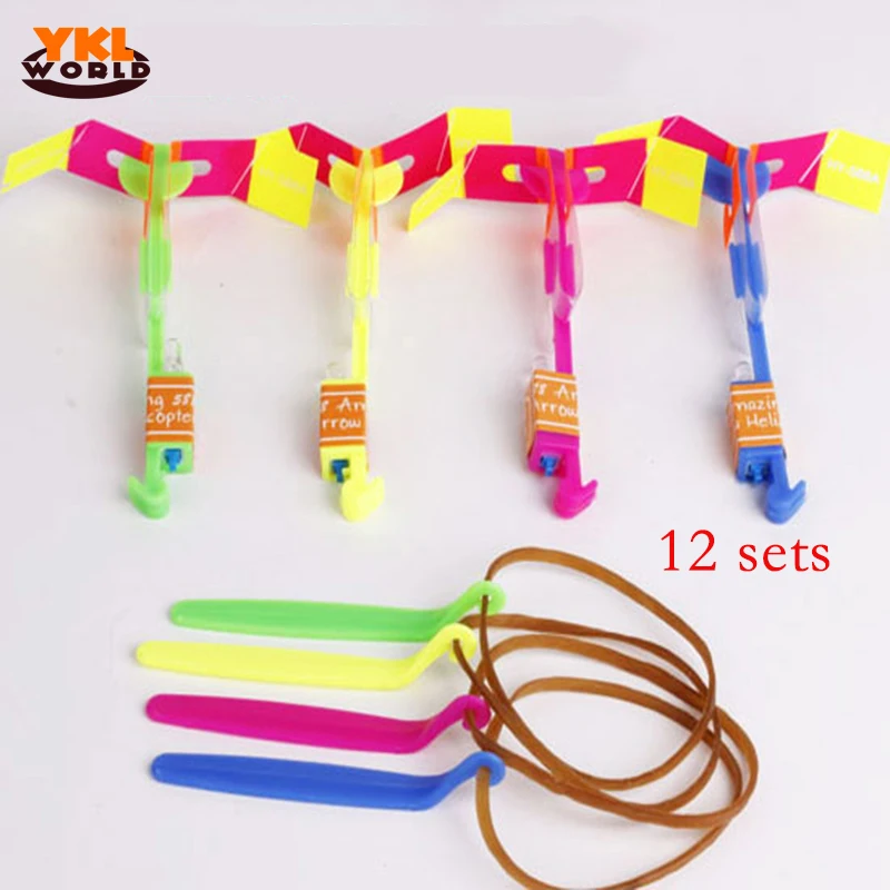 YKLWorld 12pcs Arrow Flying Helicopter Spin Disk LED Light Kids Children Amazing Novelty Elastic Outdoor Toy (S8
YKLWorld 12pcs Arrow Flying Helicopter Spin Disk LED Light Kids Children Amazing Novelty Elastic Outdoor Toy (S8