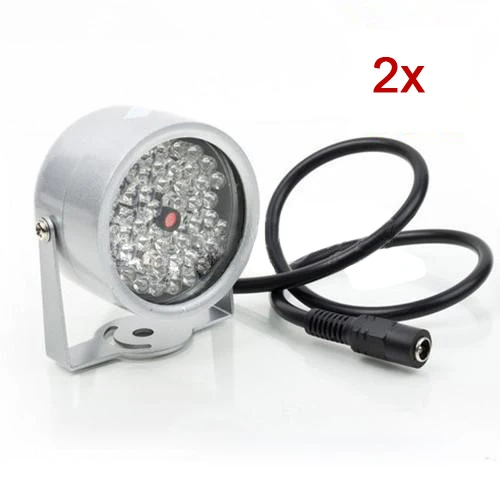2pcs 48 LED Illuminator Light CCTV IR Infrared Night Vision Lamp For Security Camera
2pcs 48 LED Illuminator Light CCTV IR Infrared Night Vision Lamp For Security Camera