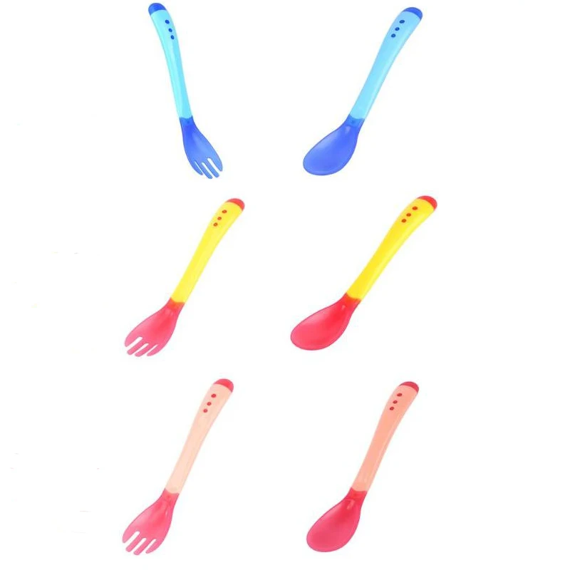 Infants Feeding Baby Slip-resistant Fork Spoon Safety Infant Sensing Temperature Sucker Fork Spoon Tableware
Infants Feeding Baby Slip-resistant Fork Spoon Safety Infant Sensing Temperature Sucker Fork Spoon Tableware